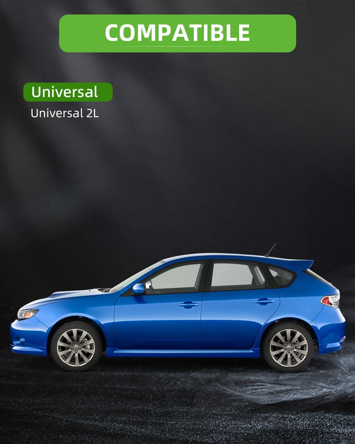 SCITOO Radiator Tank Coolant Recovery Overflow Reservoir Tank Bottle [W/Sensor &with Cap]2L Universal Silver Only applicable to the corresponding capacity the vehicle model does not affect