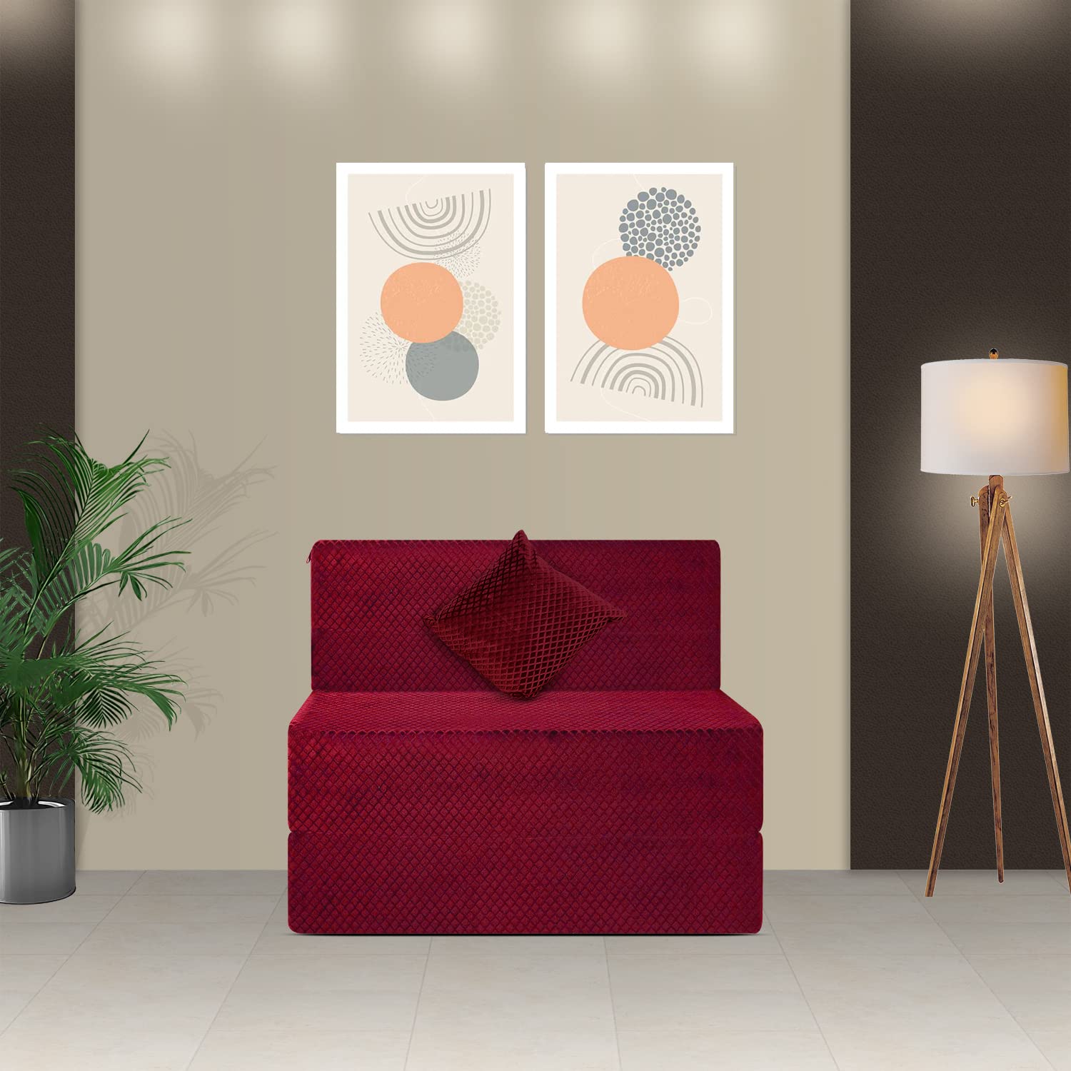 See full amazon price history chart for FRESH UP 1 Seater Sofa Cum Bed Velvet Fabric 2.5x6 Feet Washable Cover with 1 Cushion (Maroon, 2.5x6 Feet) FRESH UP 1 Seater Sofa Cum Bed Velvet Fabric 2.5x6 Feet Washable Cover with 1 Cushion (Maroon, 2.5x6 Feet) (B09Q16CQRY) Amazon Price History, Amazon Price Tracker