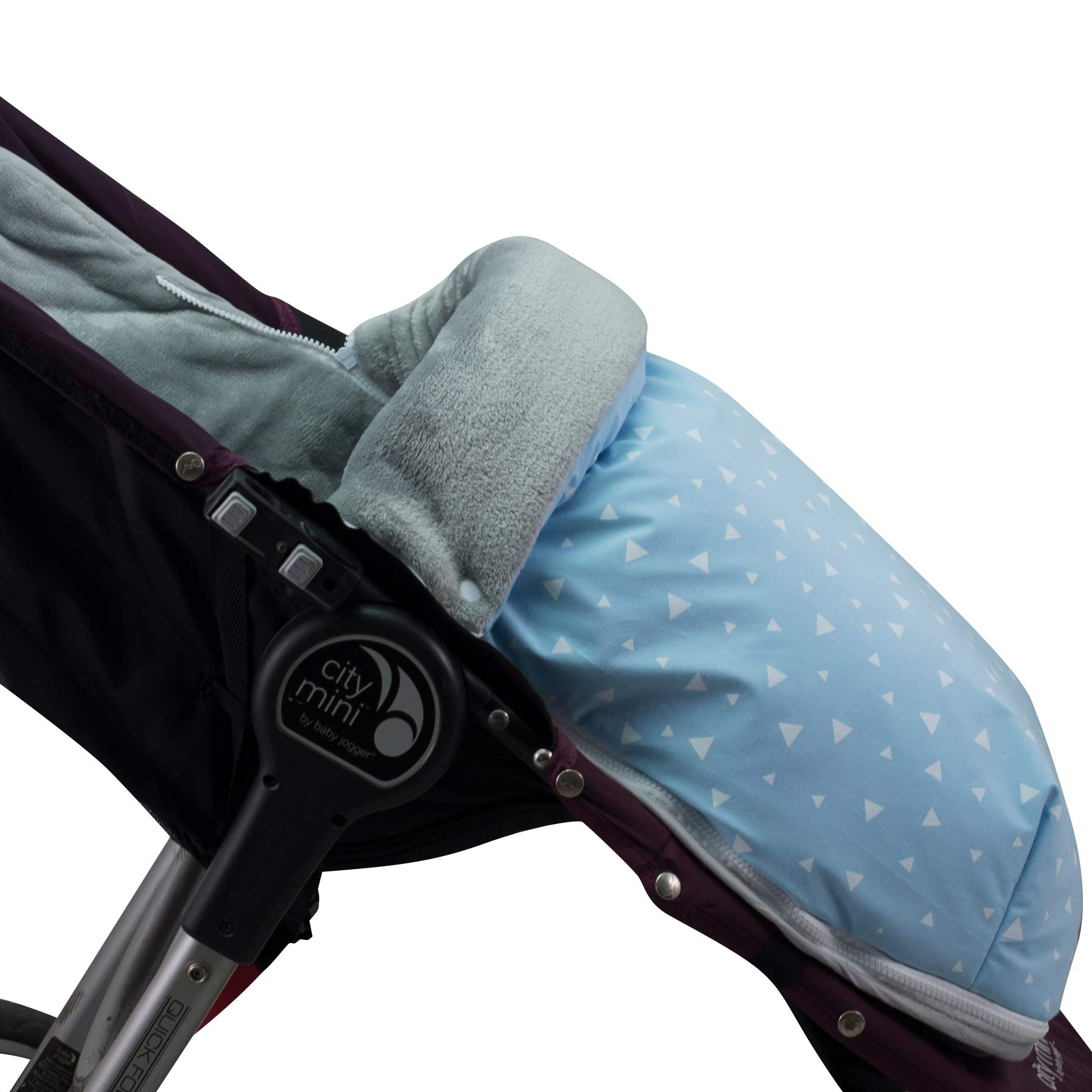 JYOKO KIDS Sacco per passeggino compatibile con Baby jogger City Mini, Joolz (BLUE SPARKLES, PILE)