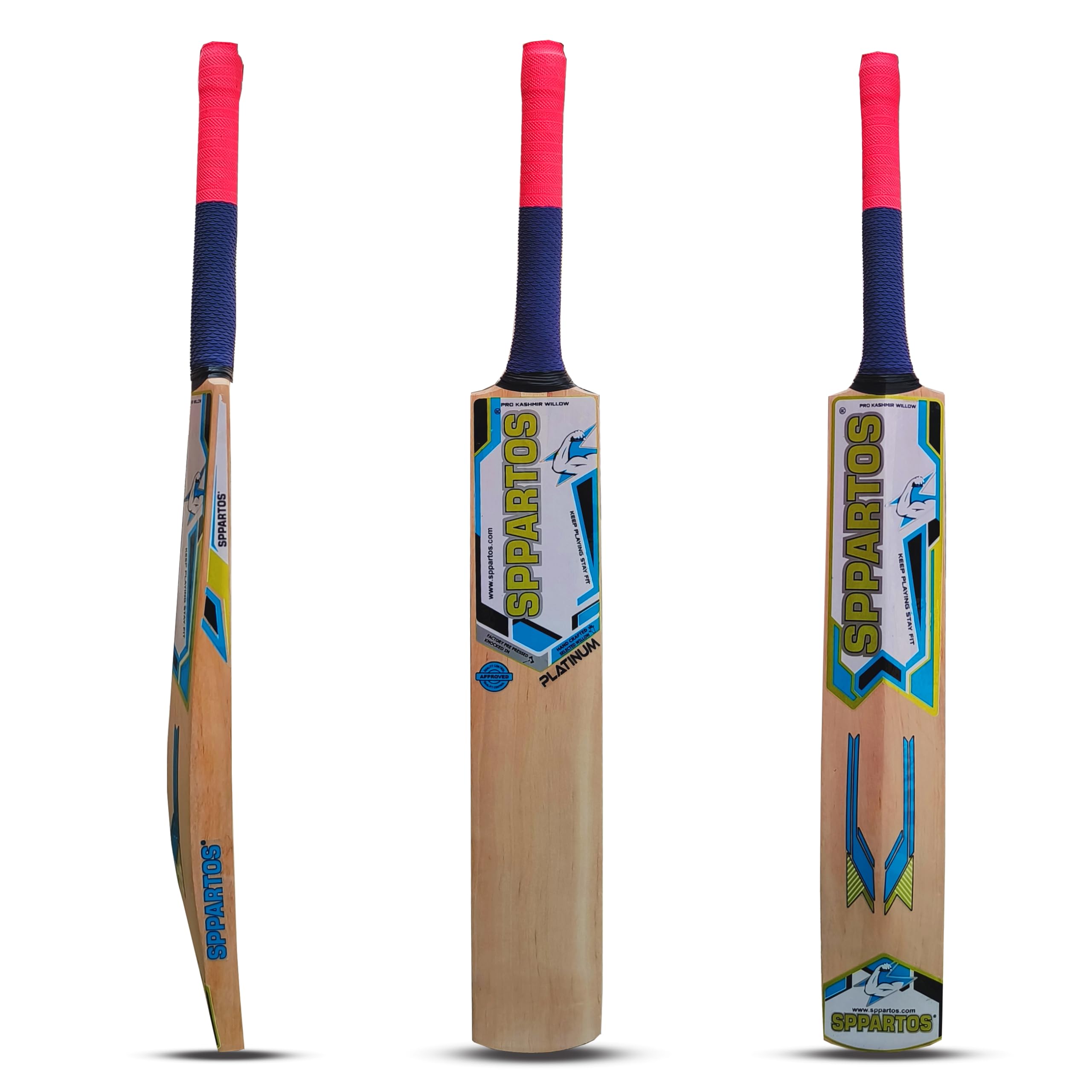 SPPARTOS Platinum 2024 Youth Size Pro Kashmir Willow Cricket Bat - Ideal for Serious Players and Enthusiasts (Size 6)-picture-15