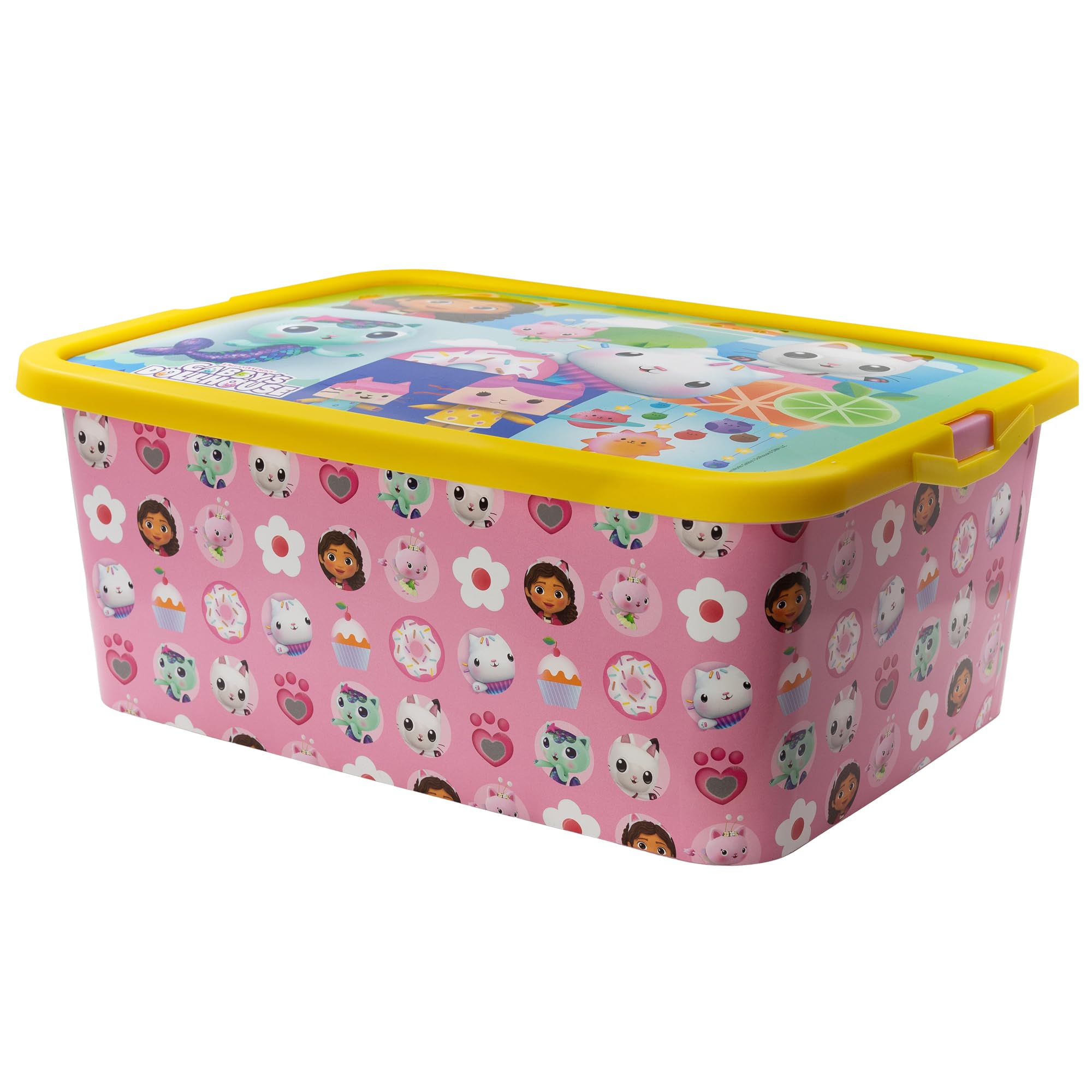 Gabbys Dollhouse  Kids Storage Box 7L - Pink - 13 Litre