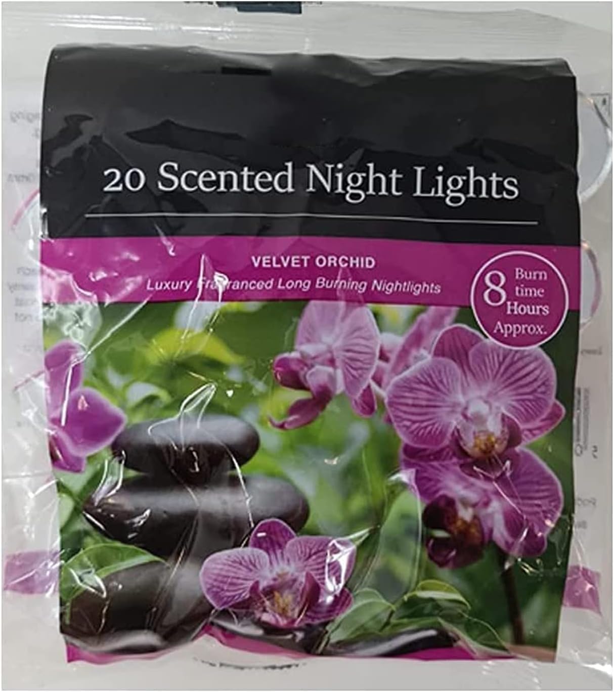 Fresh Scented Tealight Candles – Refreshing & Soothing Fragrances | Up to 8-Hour Burn Time | Premium Quality Decorative Tealights for Home Decor (Velvet Orchid - Packs of 20)