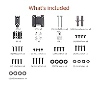 Vista 10 de Yaxa Basics Soporte de pared fijo plano para TV se ajusta a TVs de 12 a 40 pulgadas y VESA 200x200, negro