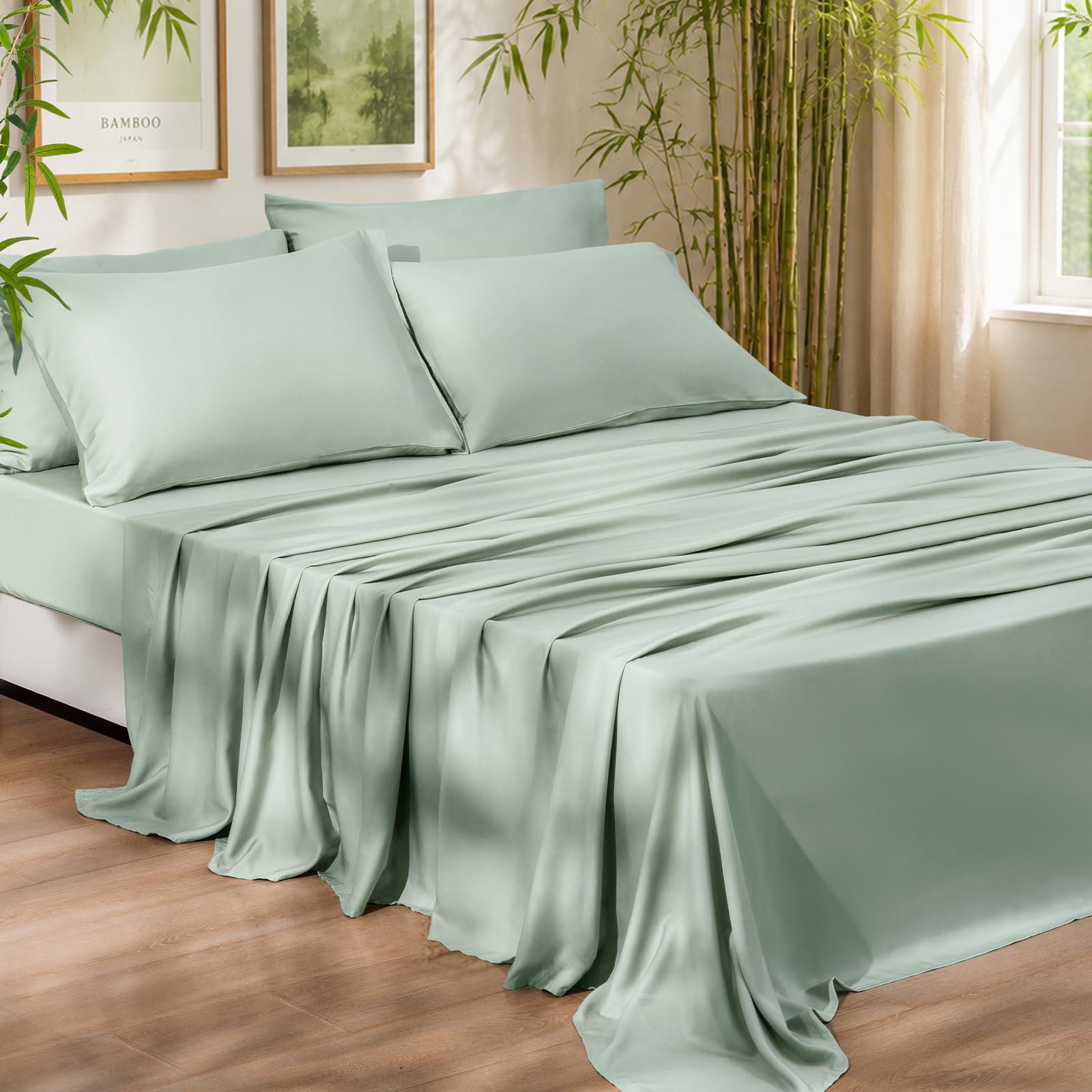 PHF 6-Piece Cooling Sheets Queen Size