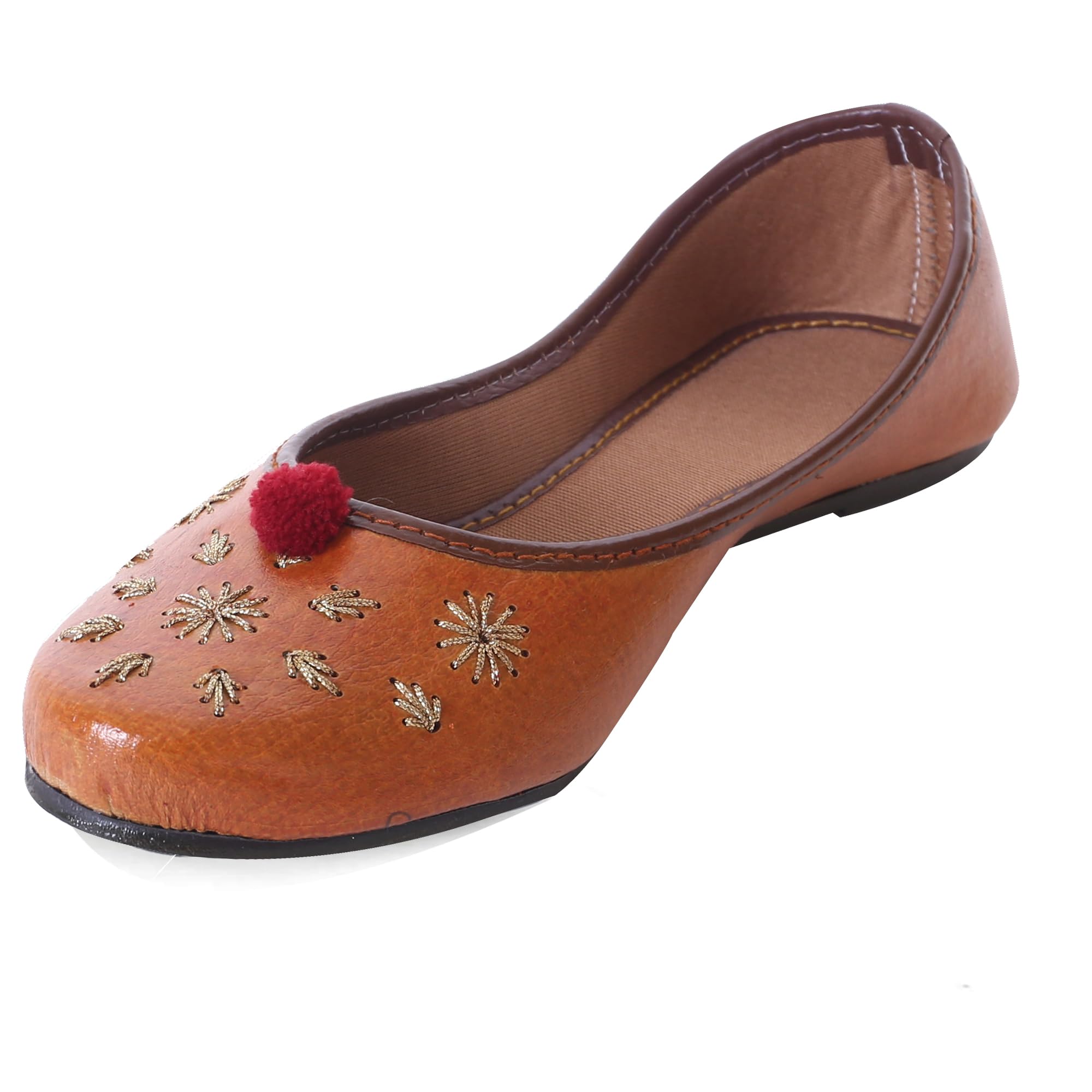 Brown Rajasthani Juti Mojari Jutti for Women-image-19