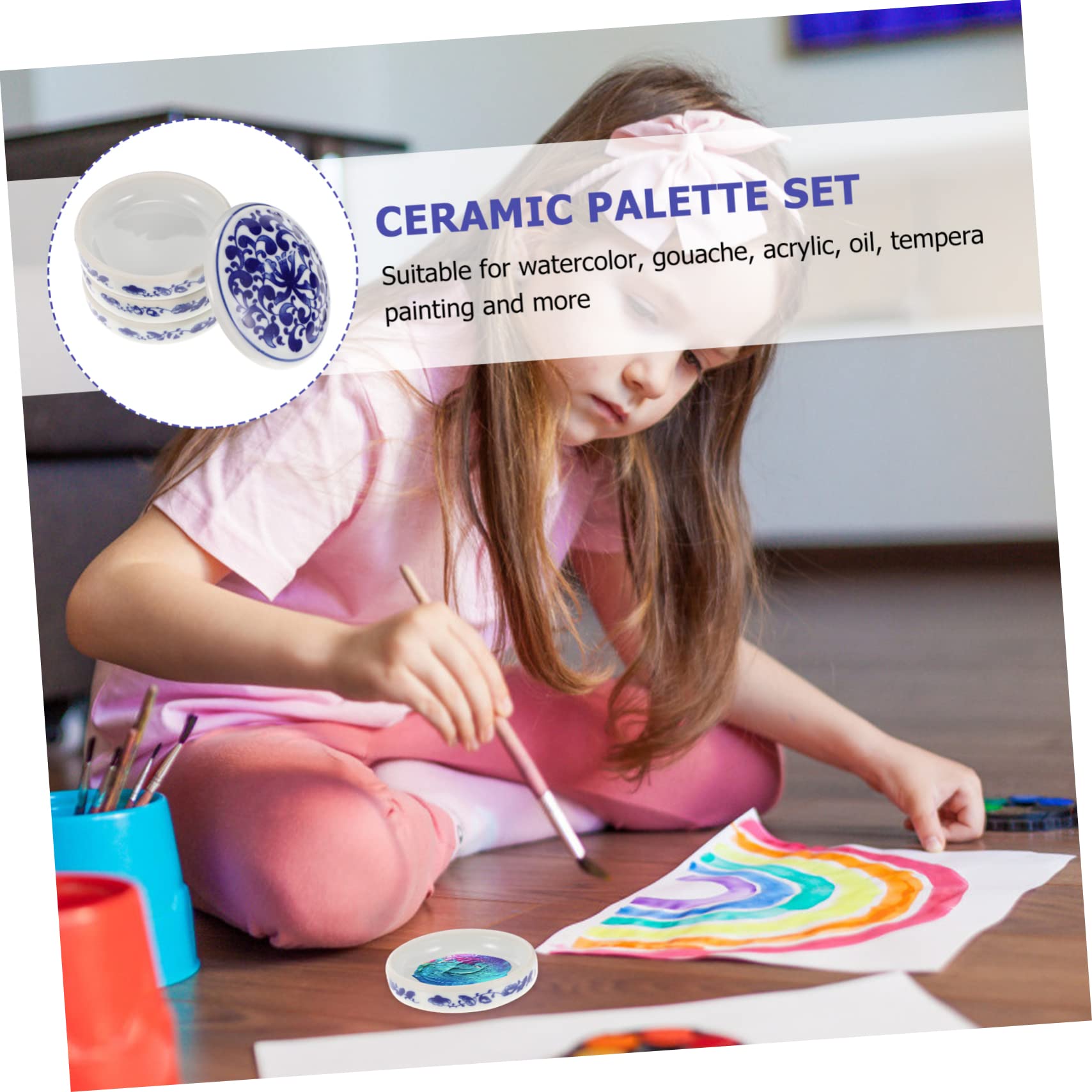 Keramik Mischpalette für Schüler und Kinder mit Fünf Schichten