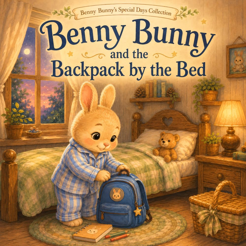 Benny Bunny and the Backpack by the Bed: A Cozy Bedtime Story About First-Day Jitters, Bravery, and Sweet Dreams (Benny Bunny's Special Days Collection)