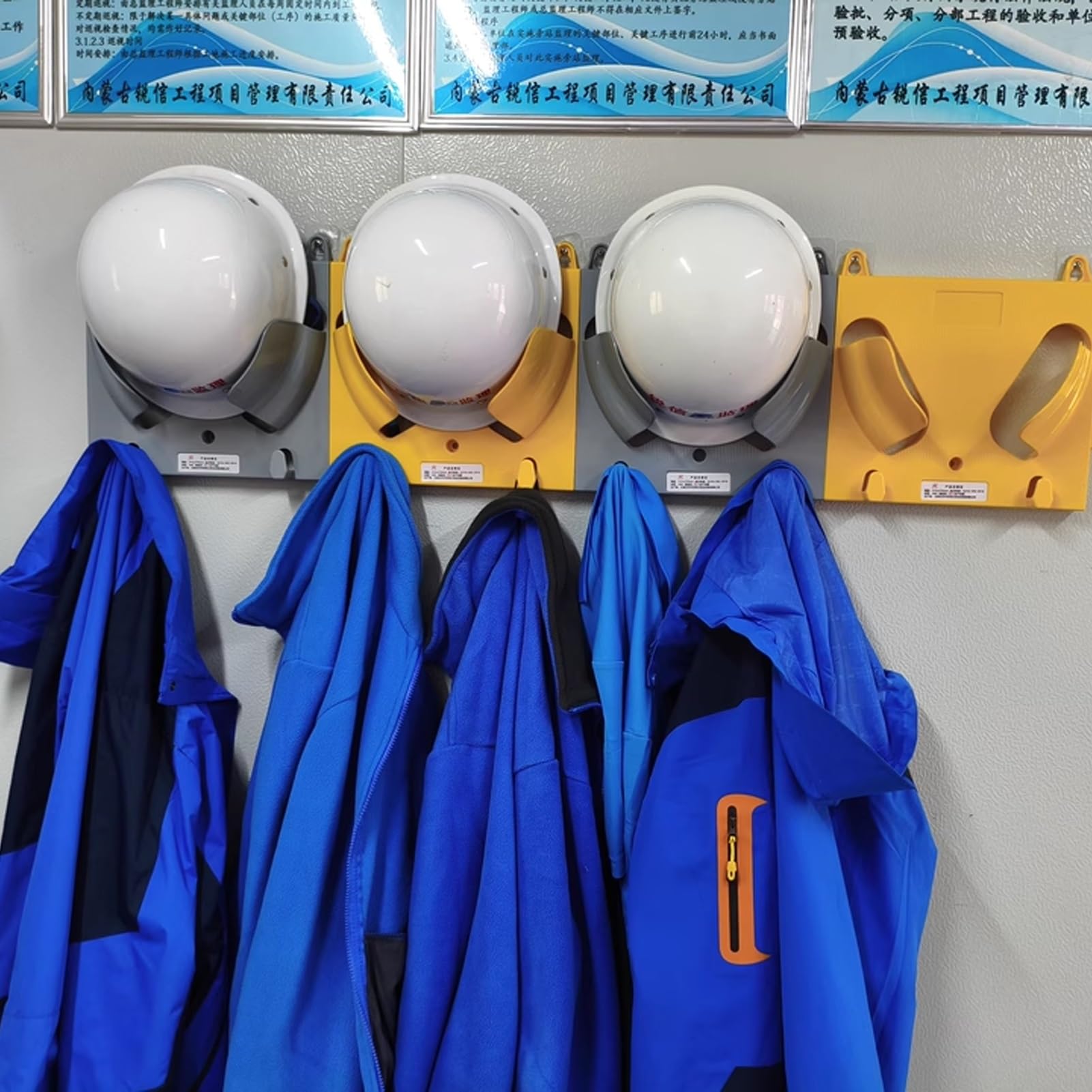 Casco Obra Soporte de Pared para Casco de Seguridad (Paquete de 2, 3, 4, 5, 6, 7, 8, 9 y 10 Unidades) Soporte Independiente para Casco de Seguridad para Pared de Garaje(White,9 Pack)