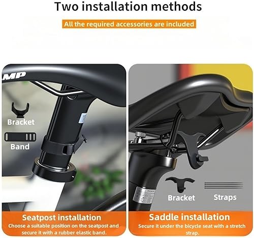 Miniatura 3 de Luz trasera de bicicleta dinámica DIY para montar de noche, luz trasera de bicicleta Devil's Eyes, lámpara de luz trasera de bicicleta recargable