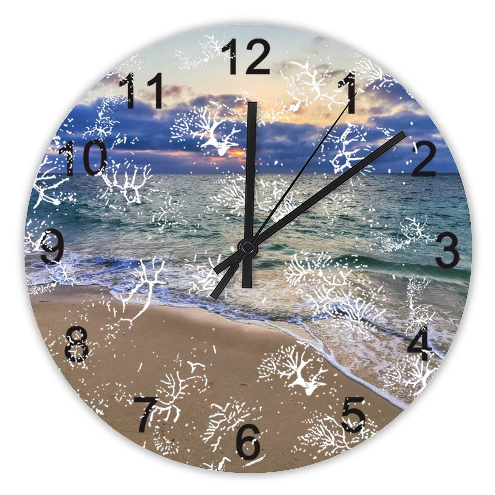Horloge murale silencieuse sans tic-tac anti-bruit de nuit