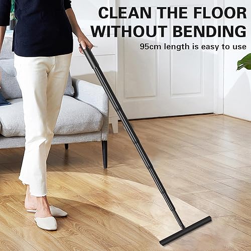 Miniatura 6 de Escobilla de ducha para puertas de vidrio, escobilla de ventana con poste de extensión, escobilla para puerta de cristal de ducha, escobilla para