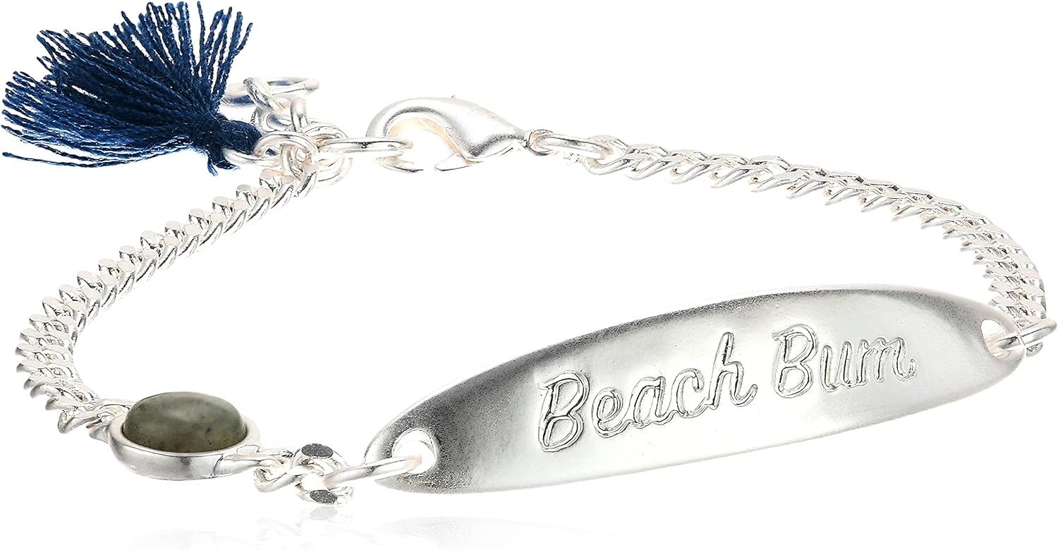 Lucky Brand Beach Bum Nameplate Chain Bracelet Lucky Brand Beach Bum Nameplate Chain Bracelet