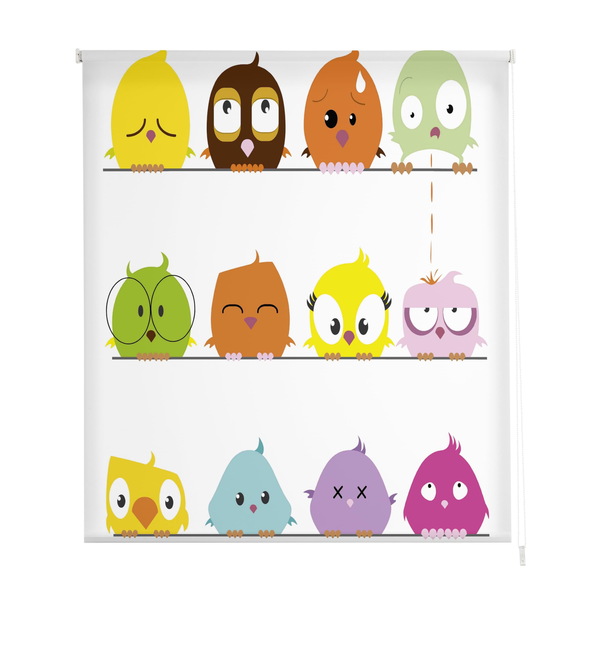 Estoralis | Infantiles | Estor Enrollable Diseño Moderno | Translúcido Estampado Digital | Modelo I-3044 | 110 x 180 cm (Ancho/Alto) Tamaño Tela 107 x 175 cm | Estores para Ventanas y Puertas
