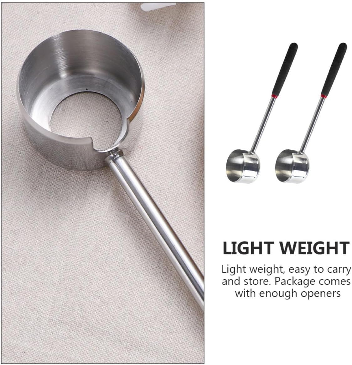 2Pcs Coconut Opening Tool Stainless Steel Coconut Shell Opener with Hammer Lightweight Kitchen Gadget for Easy Coconut Opening Catering Events