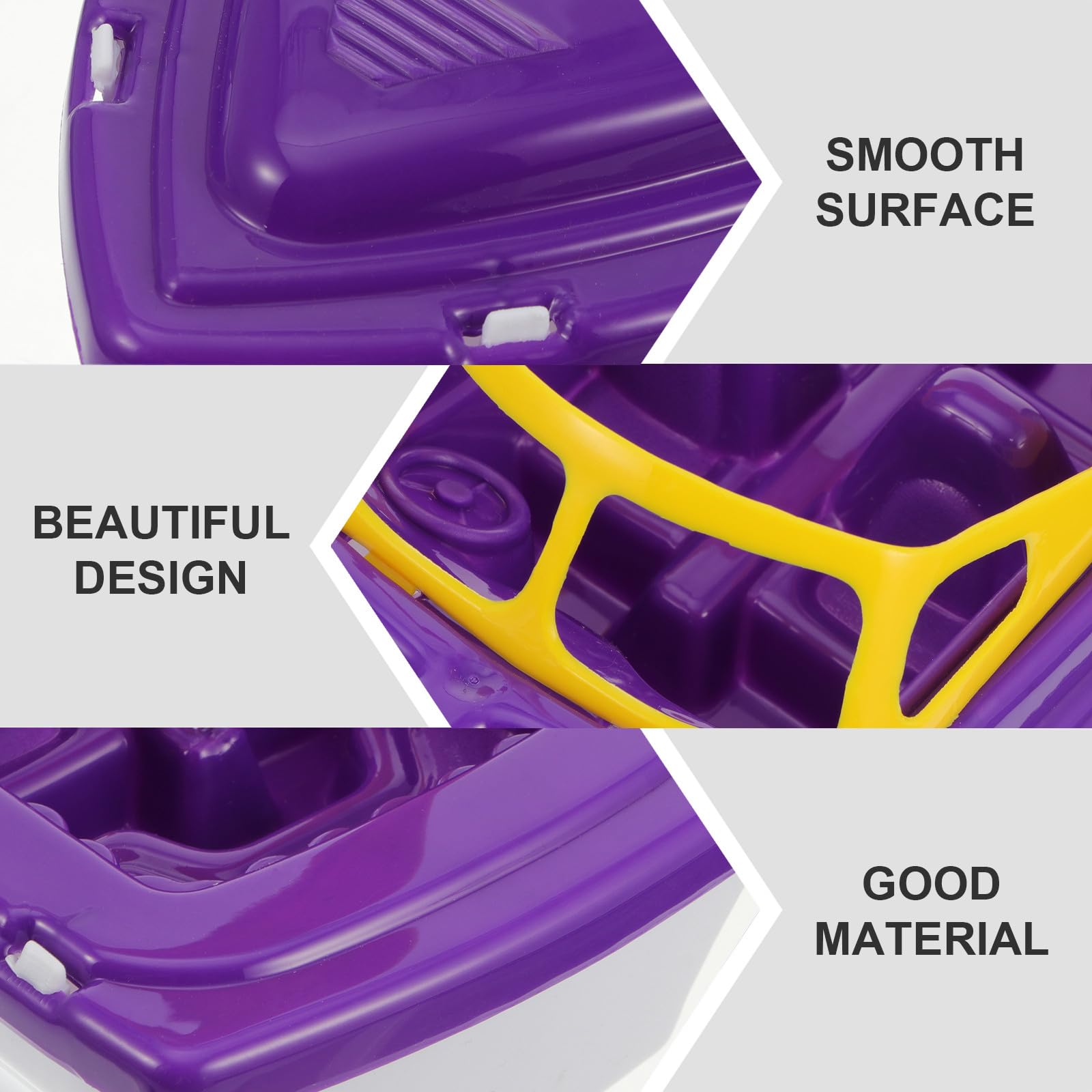 SHINEOFI Kids Bath Boat Floating Speedboat for Toddlers - Purple Sailboat Water Toy - Fun Bathtub and Pool Toys for Baby Bath Time and Water Play — view 7