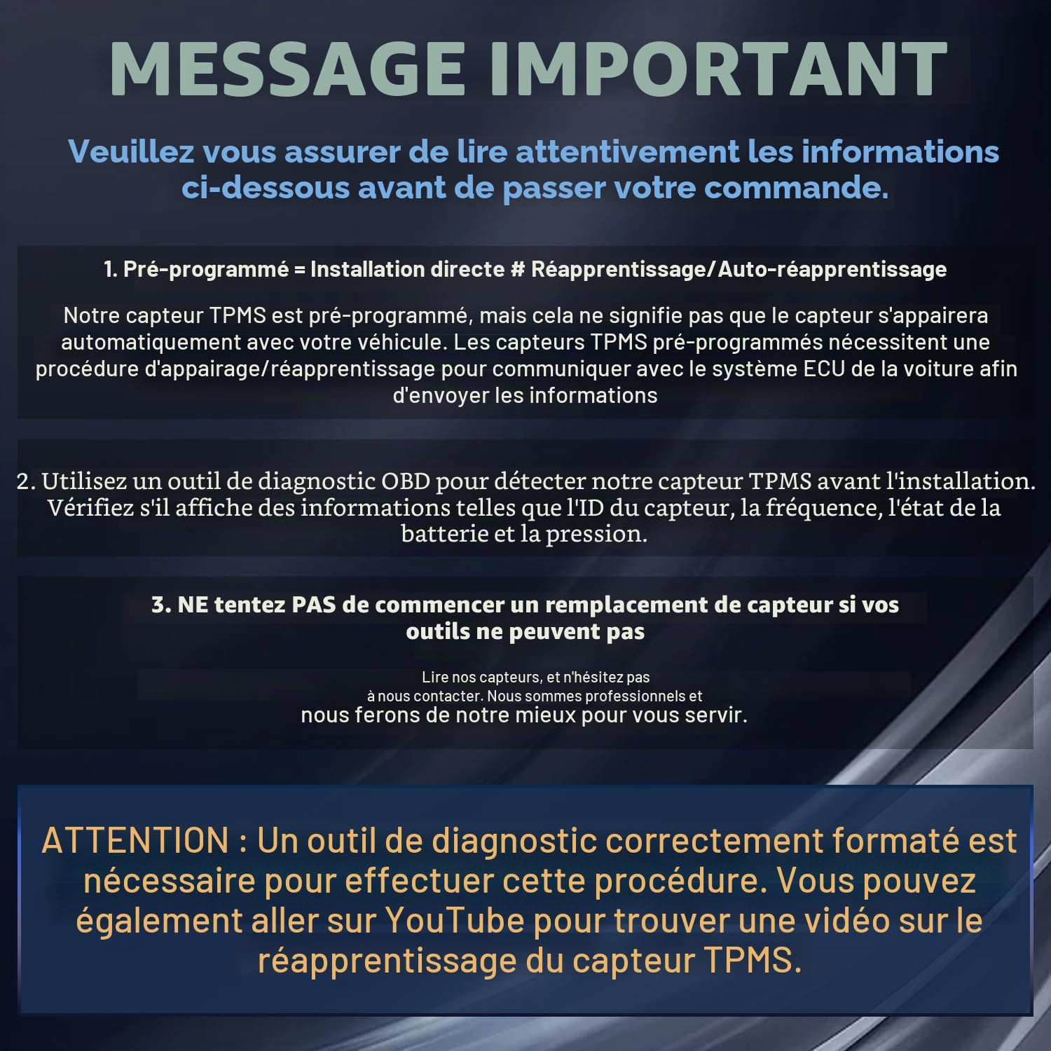 LICHENGTAI 4 capteurs de pression pneumatiques TPMS compatibles avec Citroen Berlingo C-Elysee C4 C5 DS4 DS5 pour Peugeot 207 208 3008 301 308 5008 508 Partner RCZ 9811536380