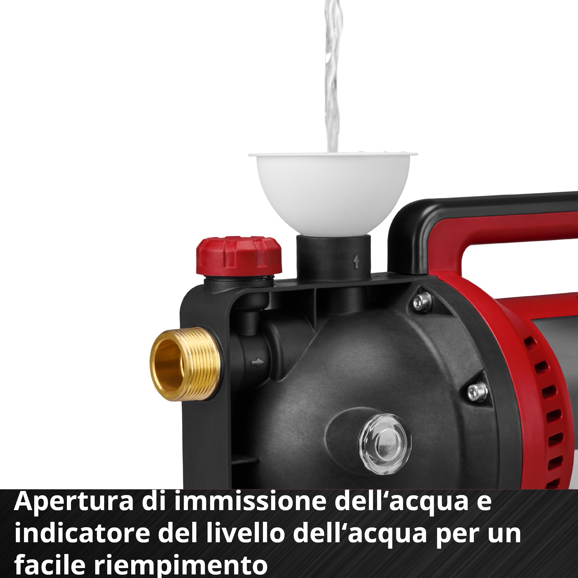 Einhell Pompa da giardino GC-GP 1170 ECO PLUS (portata max. 7000 l/h, prevalenza max. 50 m, tecnologia ECO PLUS, vite di scarico dell'acqua, adattatore universale 33,3 mm incluso)