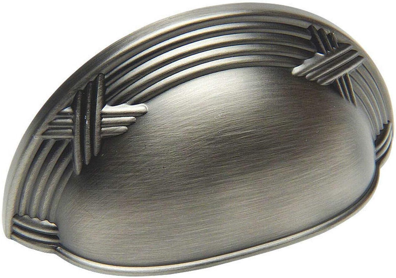 Cosmas® 9461AS Antique Silver Cabinet Hardware Bin Cup Drawer Handle Pull - 3" Hole Centers - 20 Pack