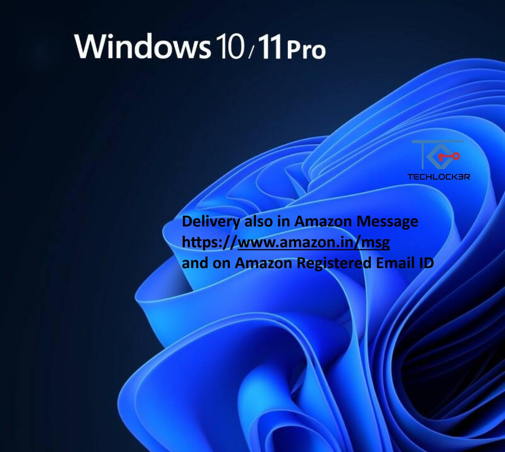 TECHLOCKER Win 11/10 Pro Retail Email Bind License Key Only (1 PC, Lifetime Validity) 32/64 bit | Unlimited Reinstallations | Lifetime Regular Updates | Quick Email Delivery |