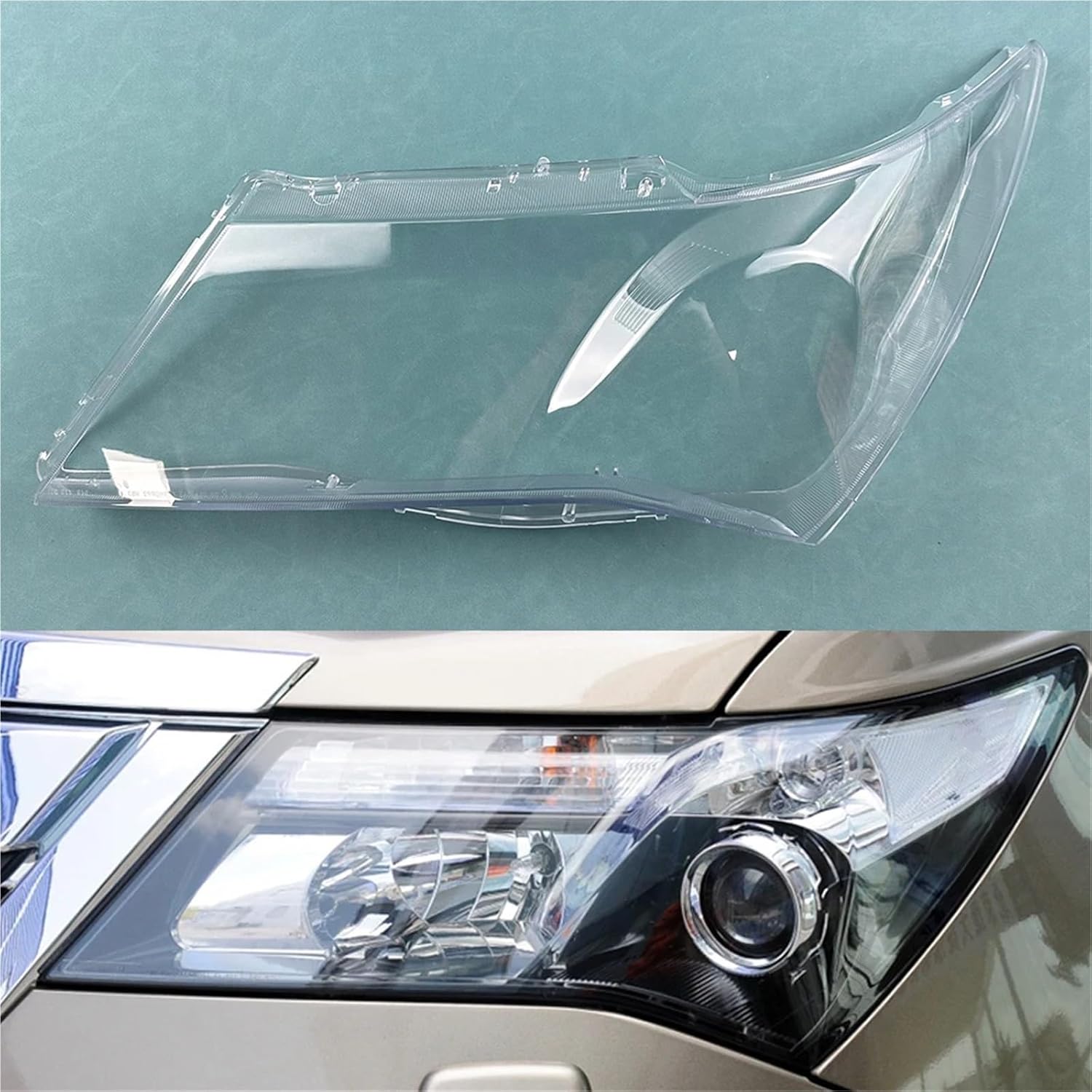 Headlights Cover Compatible for Honda for Acura for MDX 2007-2013 Transparent Headlamp Shell Lens Replace Original Lampshade Plexiglass(Left 1PCS)