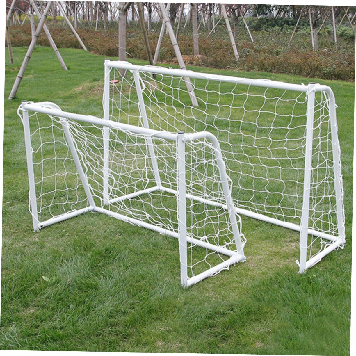 2pcs Durable Pe Football Net for Outdoor Sports Training Matches Soccer Goal Accessories for Players for Schools Backyard Games