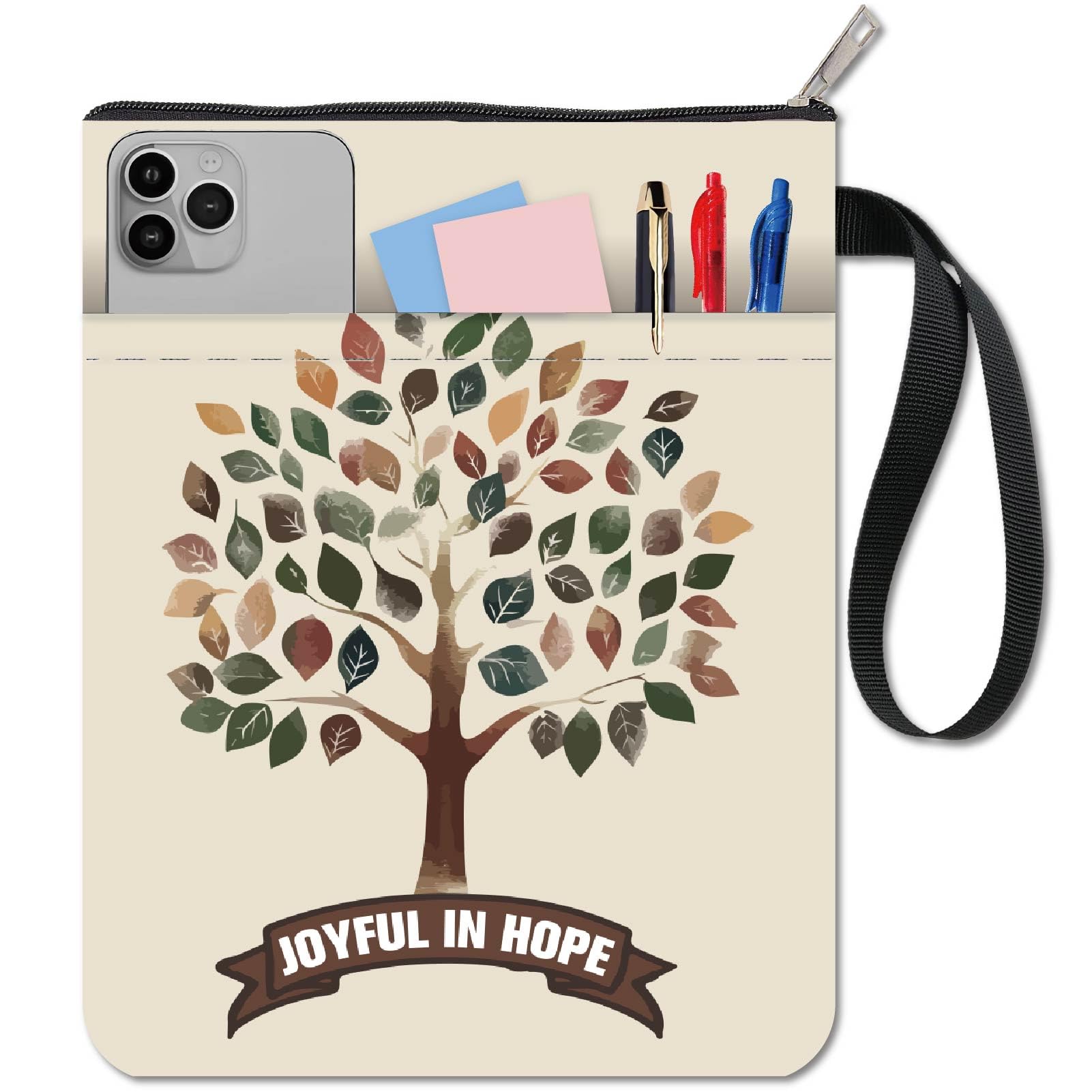 CRASPIRE Tree Book Covers Book Protector Plant Book Sleeve for Paperbacks Washable Fabric Cloth Book Cover with Zipper and Extra Sleeve Pocket for Book Lovers Classmate Gifts