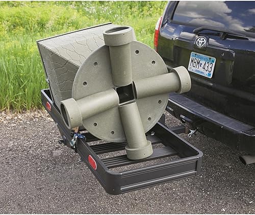 Miniatura 4 de Guide Gear Portaequipajes para vehículos de enganche, portaequipajes, almacenamiento, bandeja plegable, aluminio, extra grande