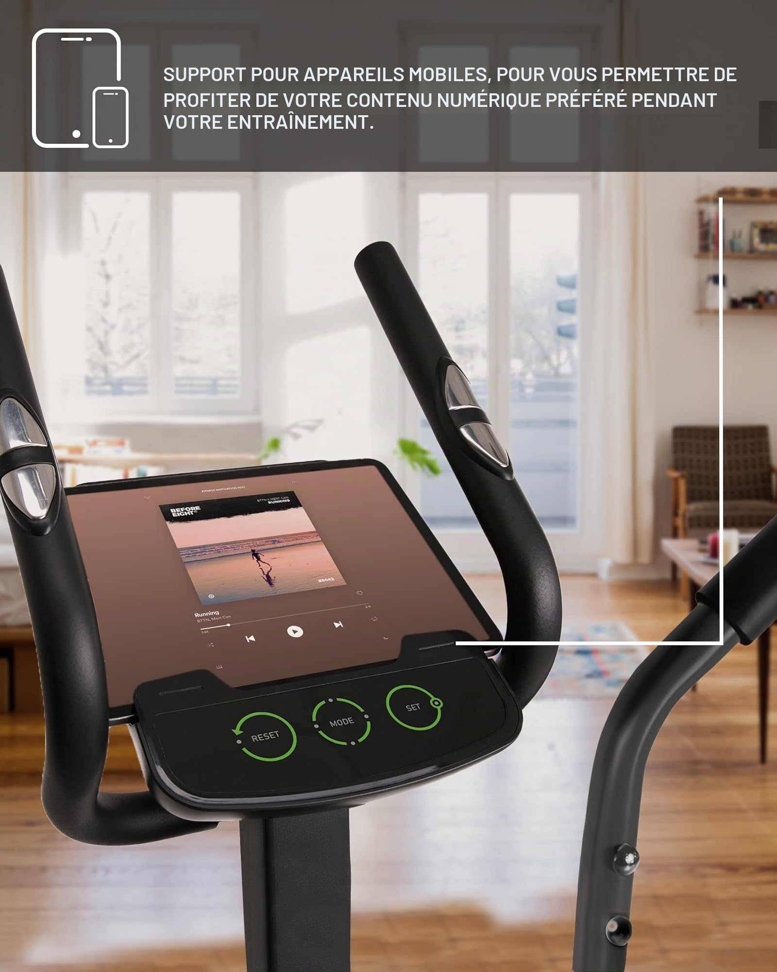 Zipro Crosstrainer Hulk, elliptique jusqu'à 150 kg, équipement d'entraînement Cardio à Domicile, Appareil de Fitness, Machines d'exercice, vélo elliptique, 8 Niveaux de résistance