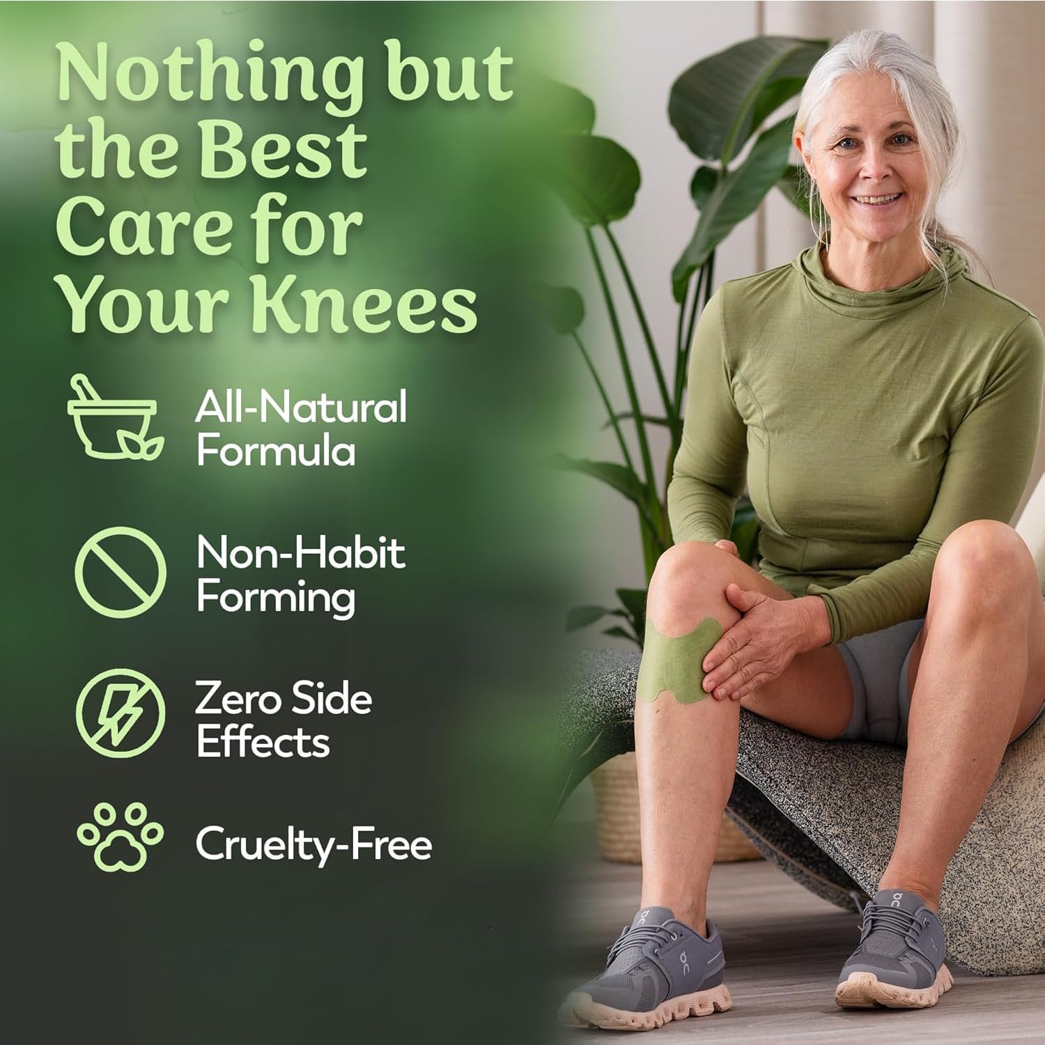 Sroxzy Herbal Knee Pain Relief Patches | Natural Wormwood Extract for Arthritis, Joint & Muscle Pain | Inflammation Relief Patch Sticker for Knee, Back, Neck, Shoulder | Quick Heating Pad for Instant Pain Relief (10) 2