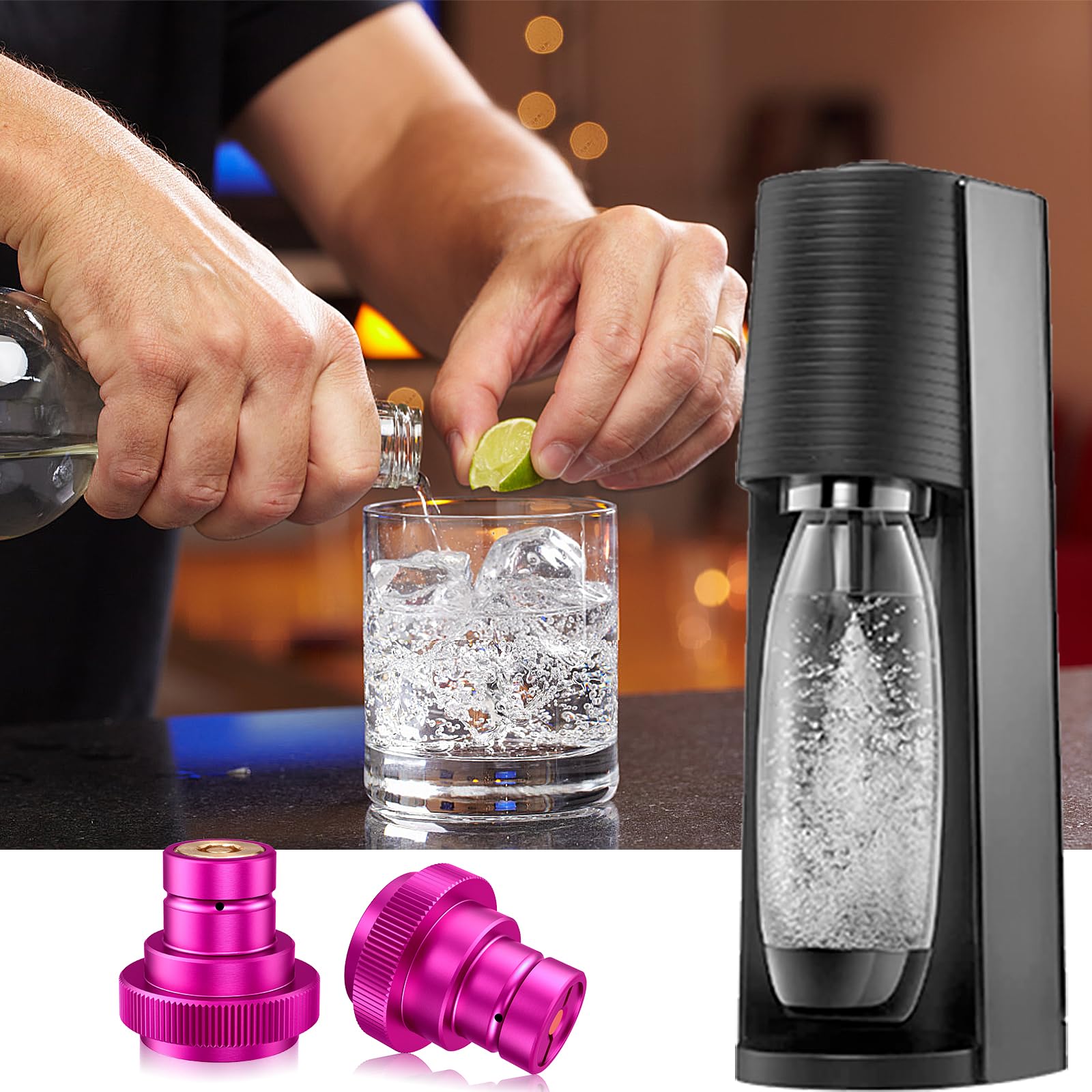 CO2 Quick-Adapter Für Wassersprudler – Kompatibel Mit Duo, Terra, Art, TR21-4 Gewinde