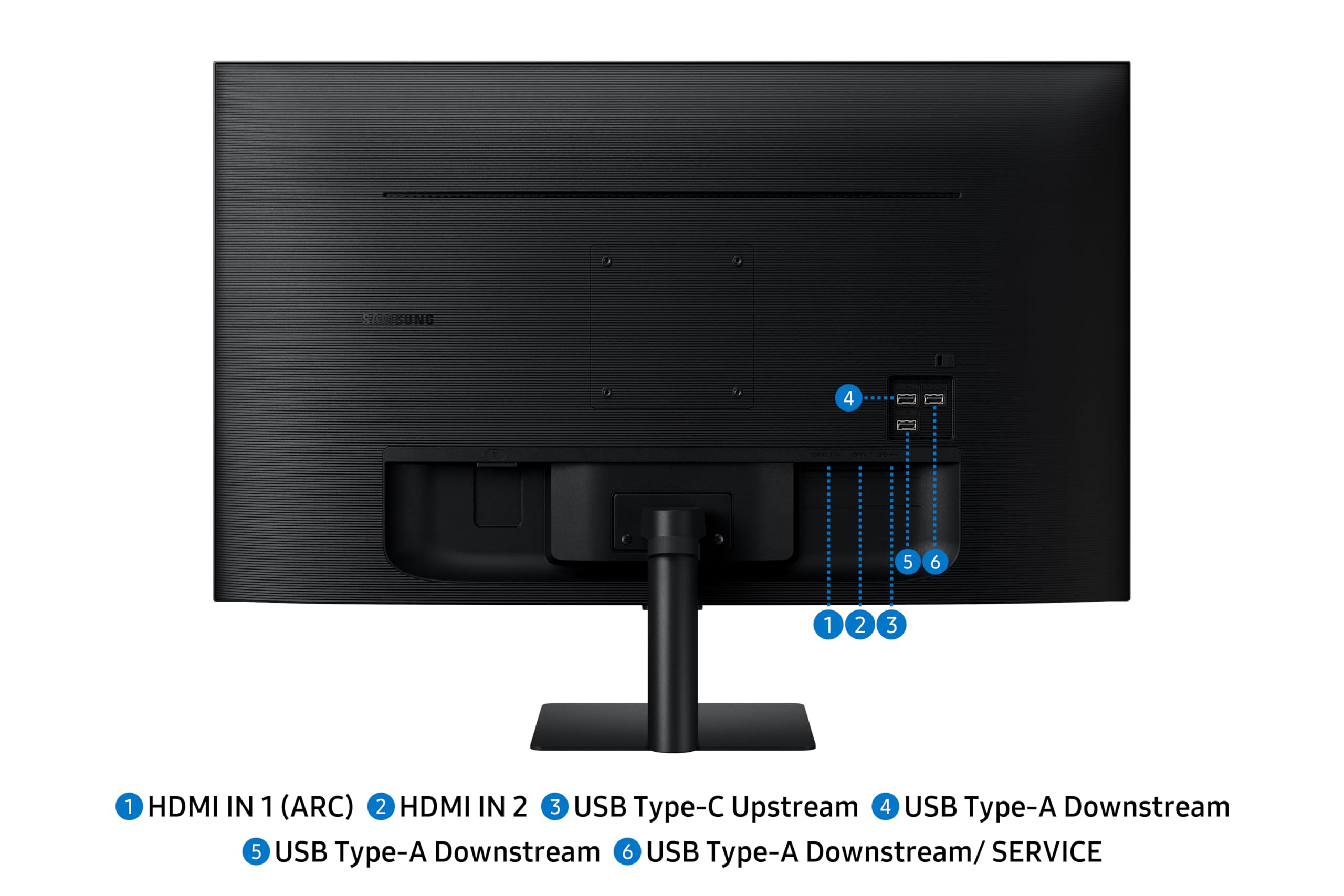 Samsung LS32FM702UUXXU 32" 4K Ultra HD HDR10 Smart Monitor with Speakers - 3840x2160, USB-C, HDMI, WiFi, Bluetooth, Smart Hub for TV streaming, Catch Up Apps and Gaming Hub - 5
