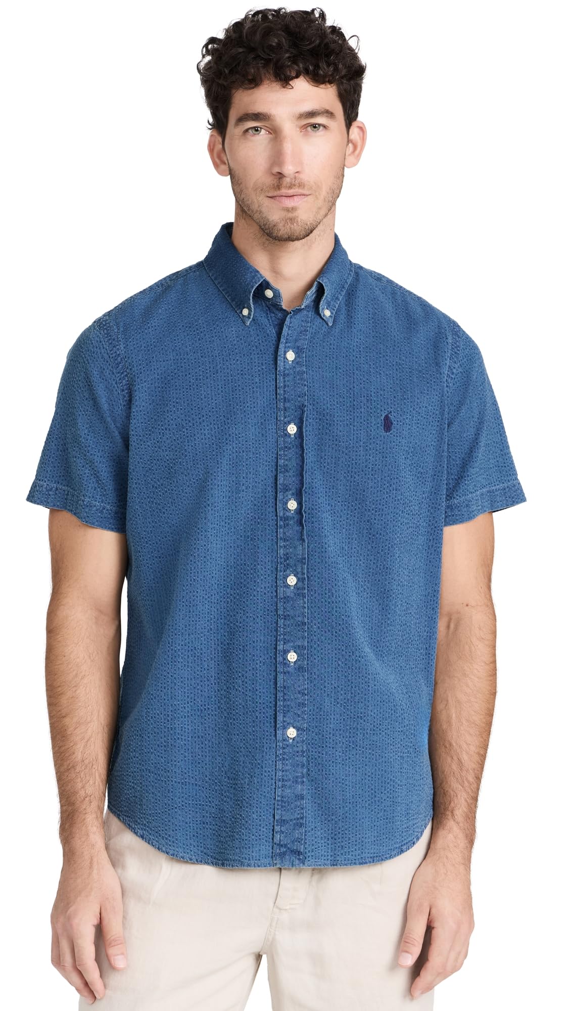 Men's Classic Fit Seersucker Shirt