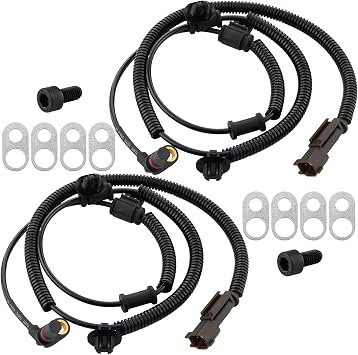 MotorbyMotor 4WD 2 Pack Front Wheel Speed ABS Sensor Fits for Ford F-150 2015 2016 2017-Wheel Speed ABS Assembly