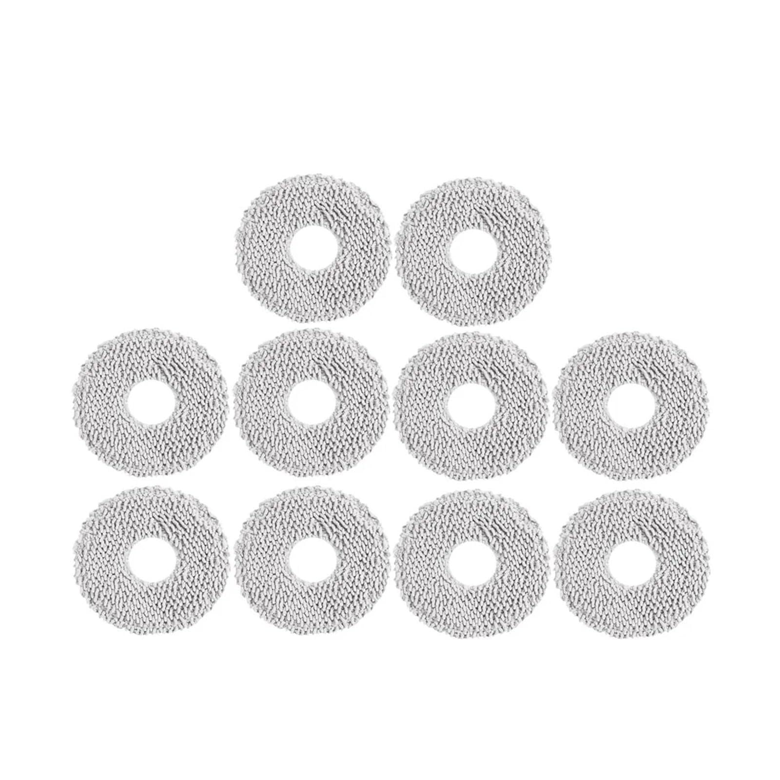 GVXSRAZXV Mop Cloths ，Compatible For DJI， ROMO A ROMO P ROMO S Robot Vacuum Cleaner Accessories Mops Pad Replacement Cleaning Washable Mop Parts(10pcs)
