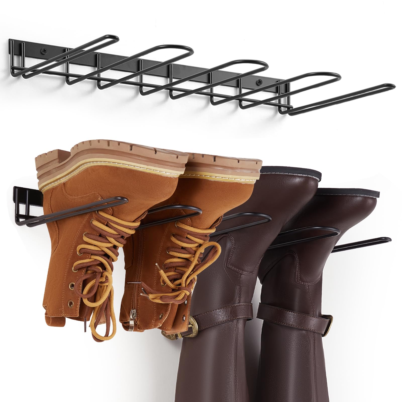 YOFIVI Wall Mounted Shoe Rack Boot Rack Organizer Tall Boots sold price at auction in Canada