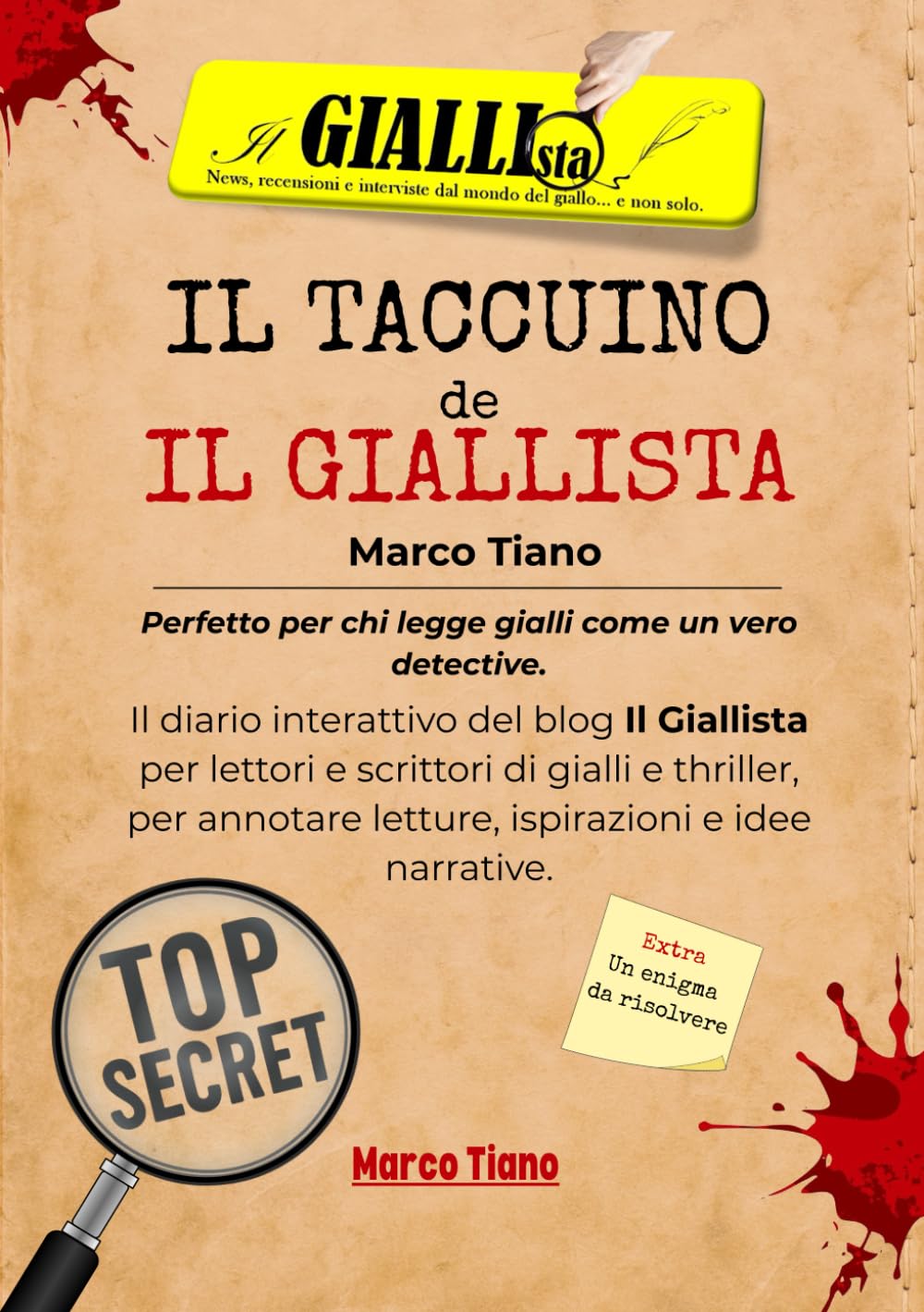 IL TACCUINO DE IL GIALLISTA: Il diario perfetto per lettori di gialli, thriller e mistery