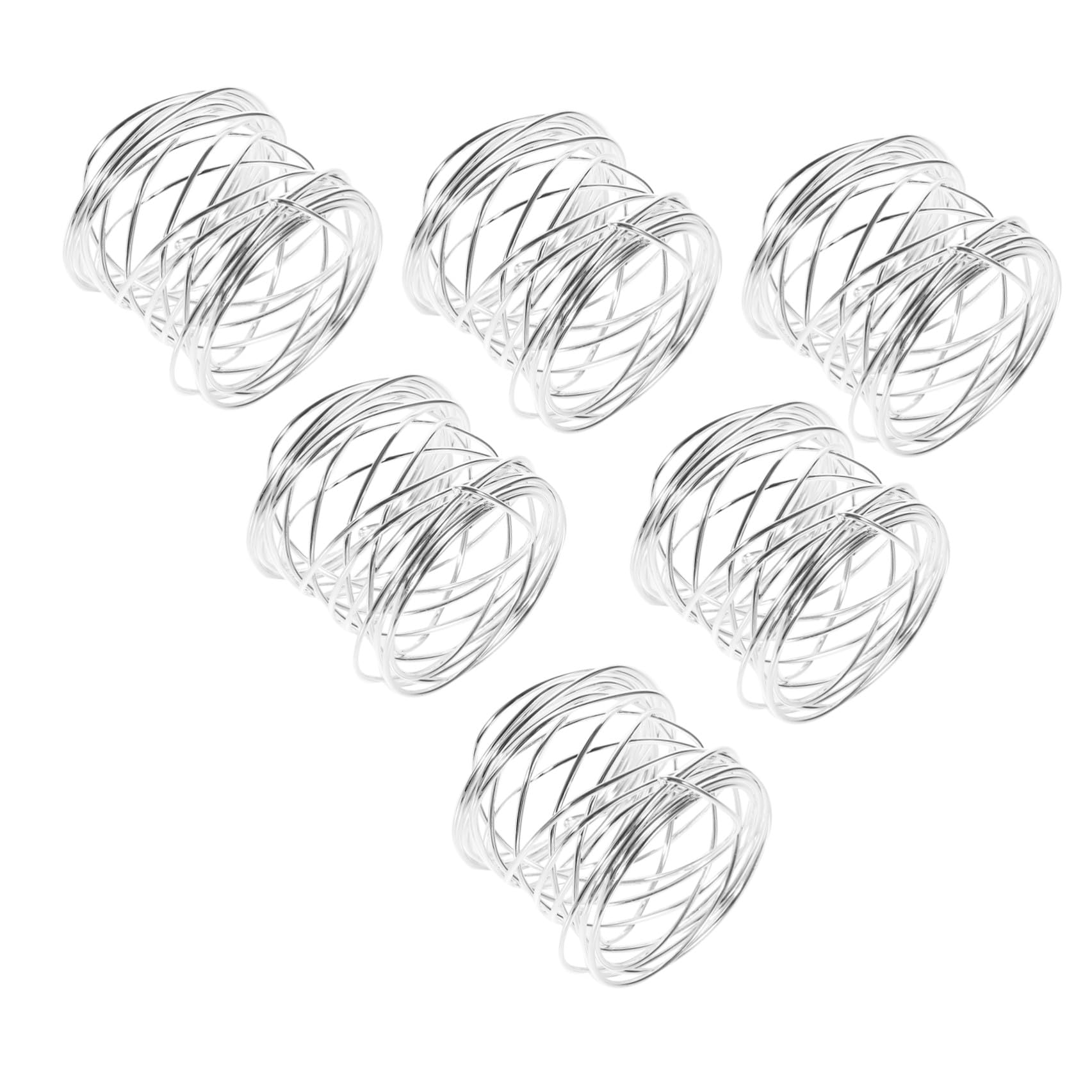 Ciieeo 5 Set Portatovaglioli Metallo Per Decorazioni Da Tavolo Matrimonio E Feste Eleganti Per Speciali E Formali 6 Pezzi*5