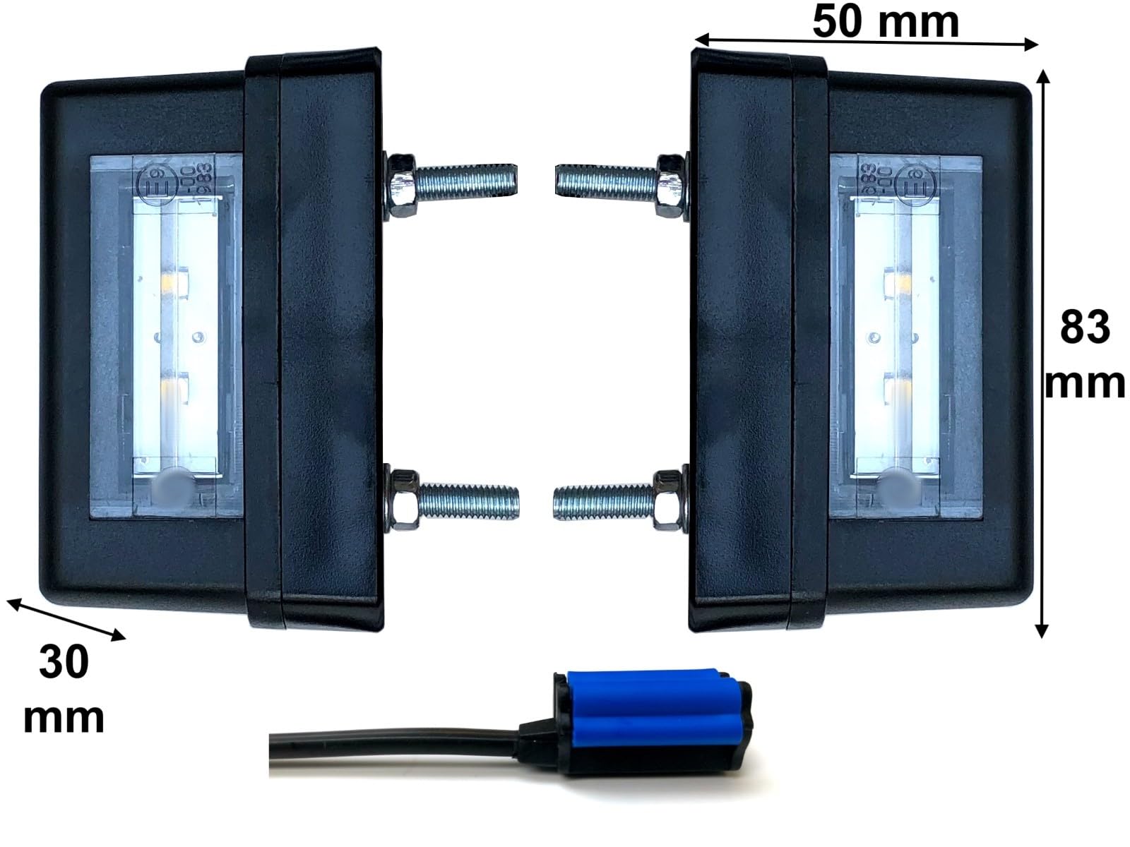 Luces LED traseras para remolques, Piloto LED Remolque, Caja de Control de 13 Pines, Cable de 7,7 m, Juego de Luces