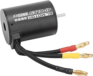 Brushless Motor, 3650 3900KV Motor, 4 Pole 12 Slot Waterproof Brushless Motor Electronic Components 3650 3900KV Brushless Motor for Man for RC Car(3650 3900kv Brushless Motor)