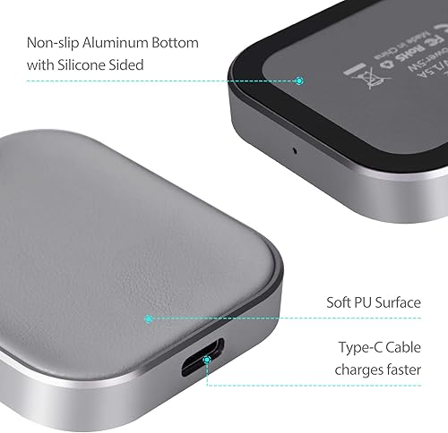 Miniatura 5 de Cargador AirPods Pro - Estación de carga inalámbrica para AirPods 4 (con cancelación activa de ruido)32, gris