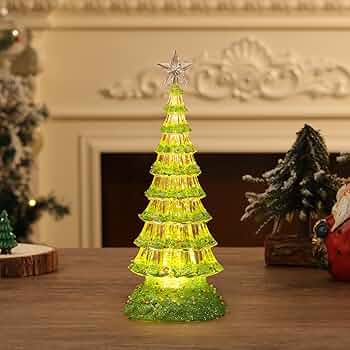 Amazon | Lewondr クリスマスツリー 卓上 小型クリスマスツリー 置物