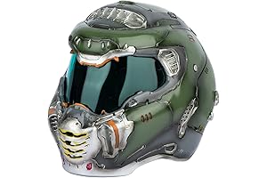 Green Doom Helmet Cosplay Accessories for Men