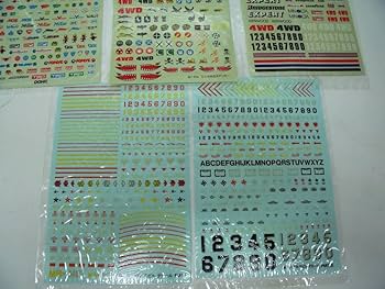 Amazon | ヨーデル 1/10 1/12 電動RCカー専用ステッカー ミニ四駆専用