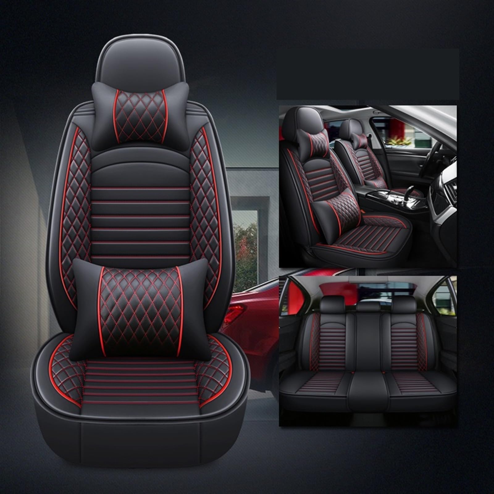 JTWMTY Car Seat Cover Cushion For SUBARU Forester Outback XV Impreza BRZ Levorg Legacy WRX Liberty Tribeca Crosstrek protectors