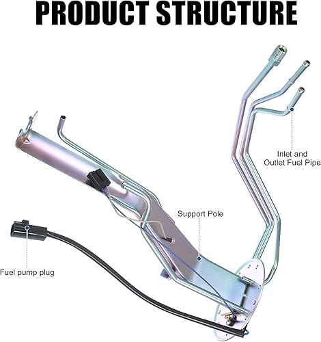 Miniatura 4 de X AUTOHAUX No.23206-35250 Conjunto de módulo de unidad de envío del remitente de la bomba de combustible del coche con accesorio para Toyota Pickup