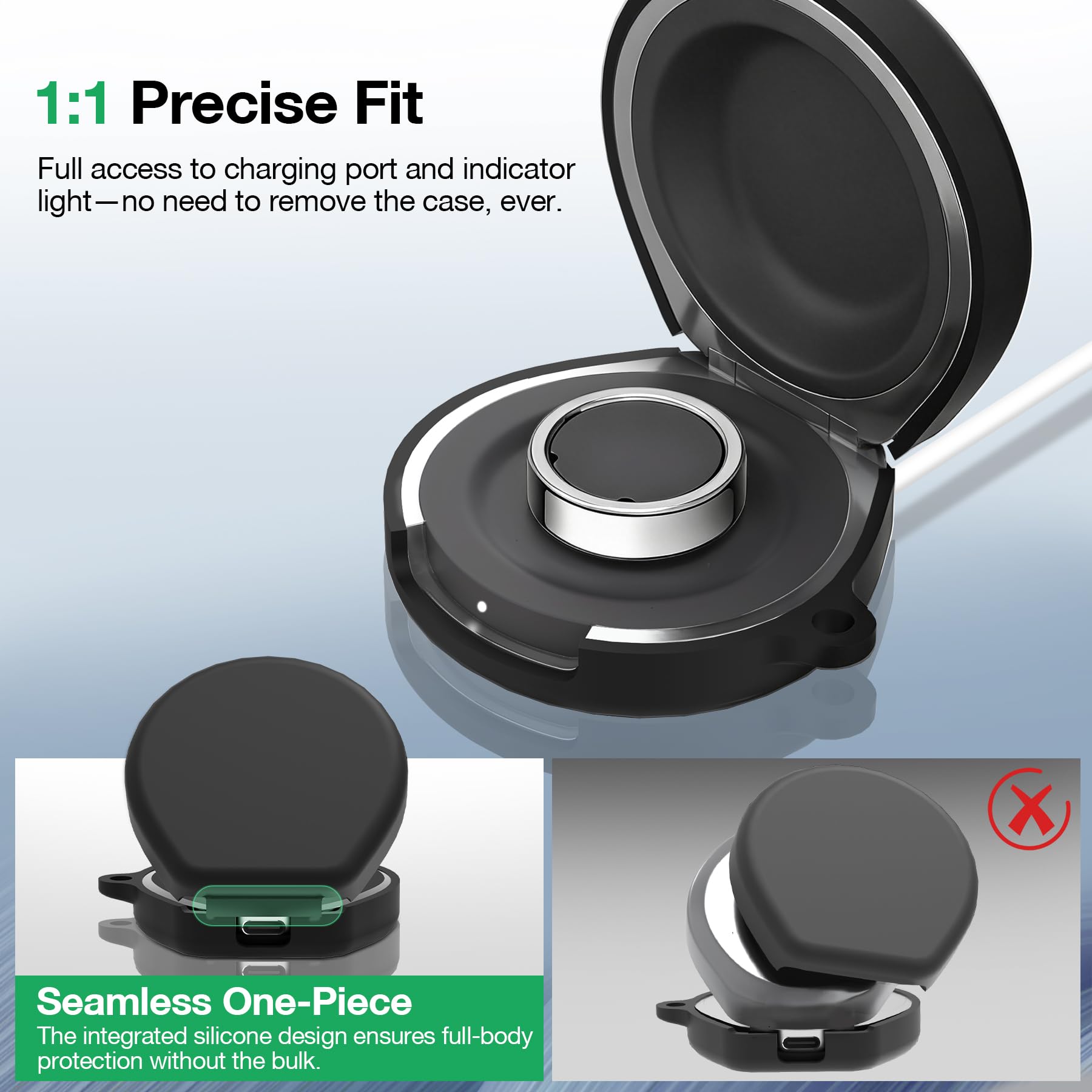 Amazon.co.jp: SZJCLTD カバー Oura Ring 4 ポータブル充電器ケース