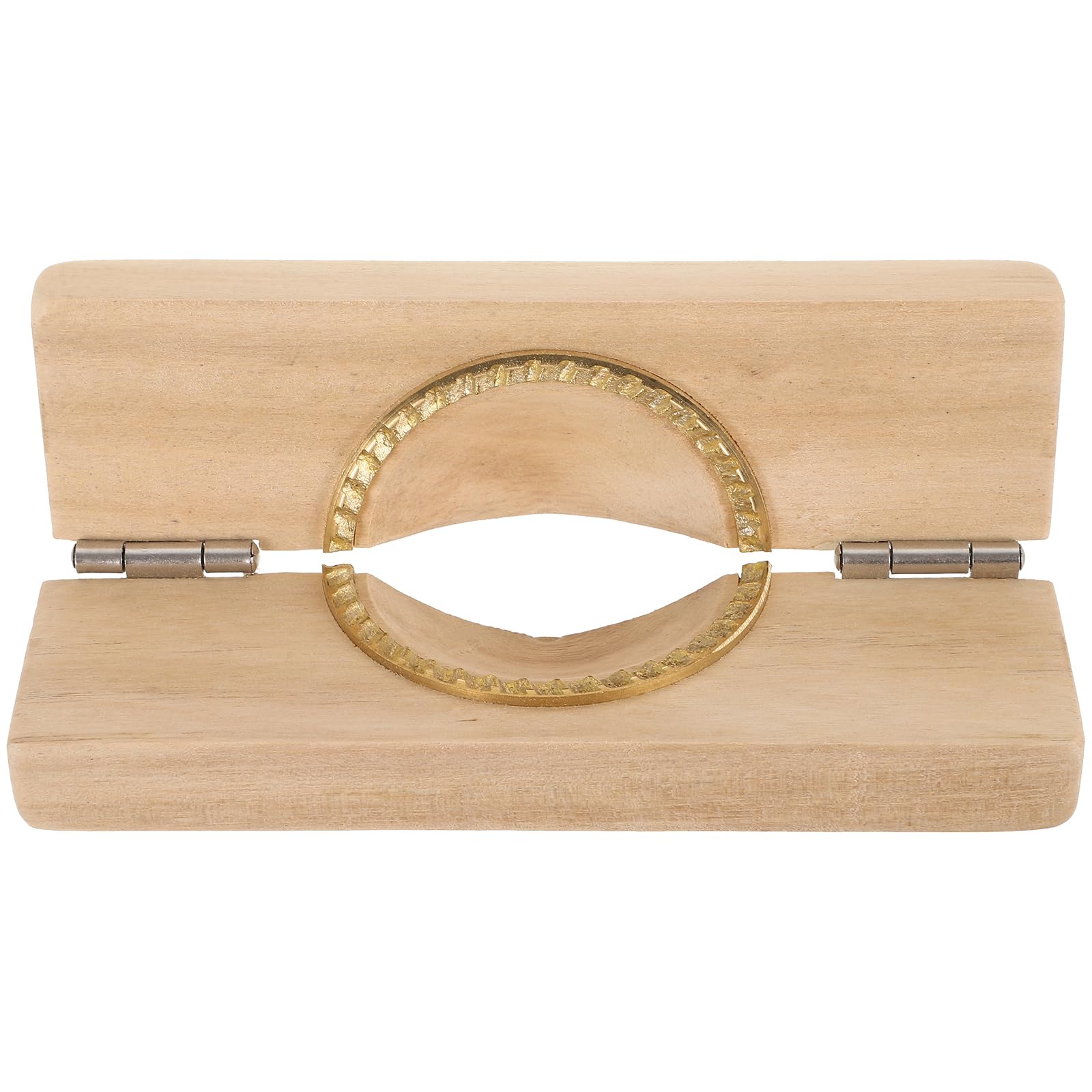 TOPBATHY Compact Wooden Dumpling Maker, Reusable Dumpling Press for Home Hotels, Restaurants