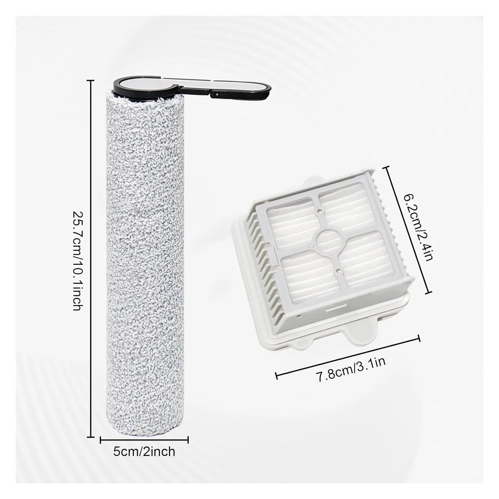 Piezas Del Filtro Del Cepillo Del Rodillo Compatible Con Roborock