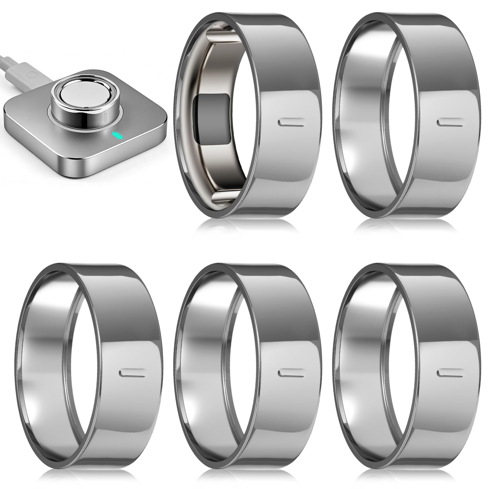 sylacor 5 Pack Ring Cover Compatible with Oura Ring Gen 4/Gen 3 Horizon Heritage, Anti-Scratch TPU Protector Accessories for Women Men, NOT for Oura Ring 4 Ceramic/Ring 5