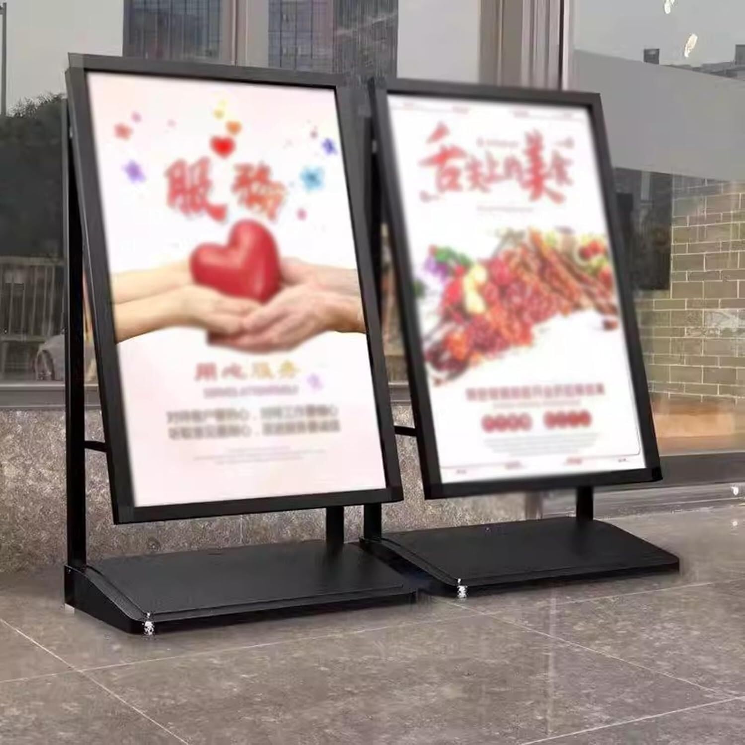 Stojak na plakaty Stojak podłogowy Stojak z podstawą do napełniania wodą. Wyświetlany jest biuletyn stojak na plakaty(56x25x16in)
